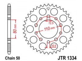 Звезда задняя JTR1334.40