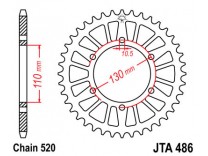 Зірка задня легкосплавна JTA 486.47