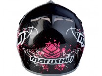 Мотошлем кроссовый MARUSHIN RS-MX ET Carbon Race черно-розовый p.L