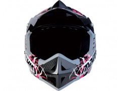 Мотошлем кроссовый MARUSHIN RS-MX ET Carbon Race черно-розовый p.L