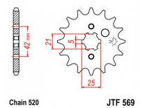Звезда передняя JT JTF569.13