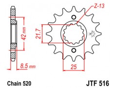 Зірка передня JTF 516.14