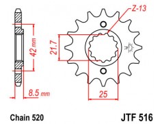 Звезда передняя JTF 516.14