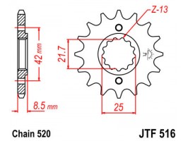 Зірка передня JTF 516.14