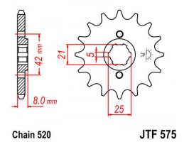 Зірка передня JTF 575-16