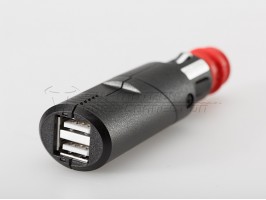 Адаптер прикурювач / DIN - два порти USB