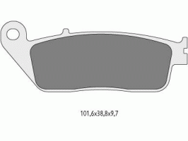 ТОРМОЗНЫЕ КОЛОДКИ ОРГАНИЧЕСКИЕ ARMSTRONG GG ROAD 230186