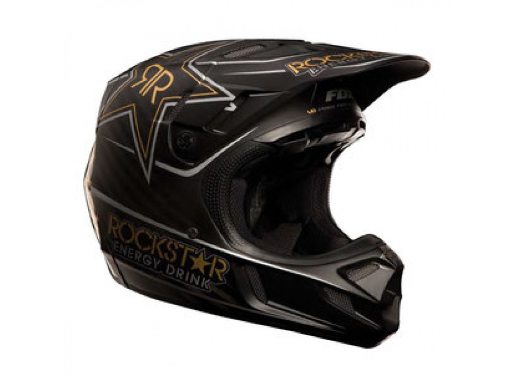 Купить Мотошлем кроссовый FOX V4 ROCKSTAR helmet черный   Киев Одесса Харьков Днепропетровск Херсон Николаев Запорожье Львов Ивано-Франковск Ужгород Полтава Чернигов Тернополь Житомир