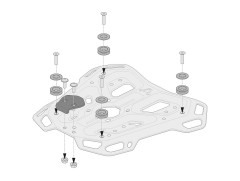 Адаптер для алюминиевых кофров TraX для багажника ADVENTURE-RACK