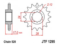 Звезда передняя JTF 1295.15