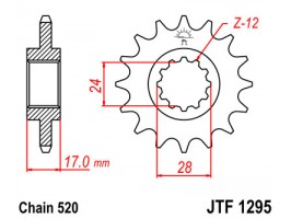 Зірка передня JTF 1295.15