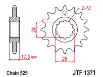 Звезда передняя JTF 1371.15