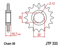 Звезда передняя JTF 333.15