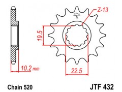 Звезда передняя JTF 432.14