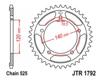 Зірка задня на Suzuki DL 650 V-Strom (2004-2016)