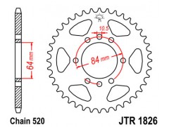 Зірка задня JTR1826.40