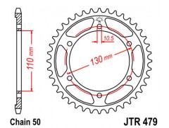 Звезда задняя JTR479.45 для Yamaha FZ-1 / YZF-R1