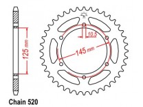 Звезда задняя Sunstar для Yamaha MT-03 (06-12)