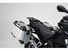 МОТОКОФРИ TRAX ADV 45/37Л З КРІПЛЕННЯМ НА BMW F750/850GS/Adv (17-) сріблясті