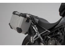 МОТОКОФРЫ TRAX ADV 45/37Л С КРЕПЛЕНИЯМИ ДЛЯ Triumph Tiger 900/GT/Rally/Pro серебр.