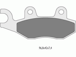 Тормозные колодки для квадроцикла CF Moto 500/625/800 передние правые синтетические